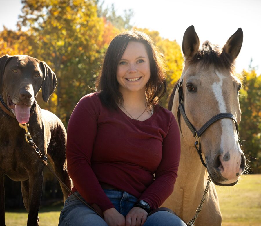 Cassie Kendall with Reagan